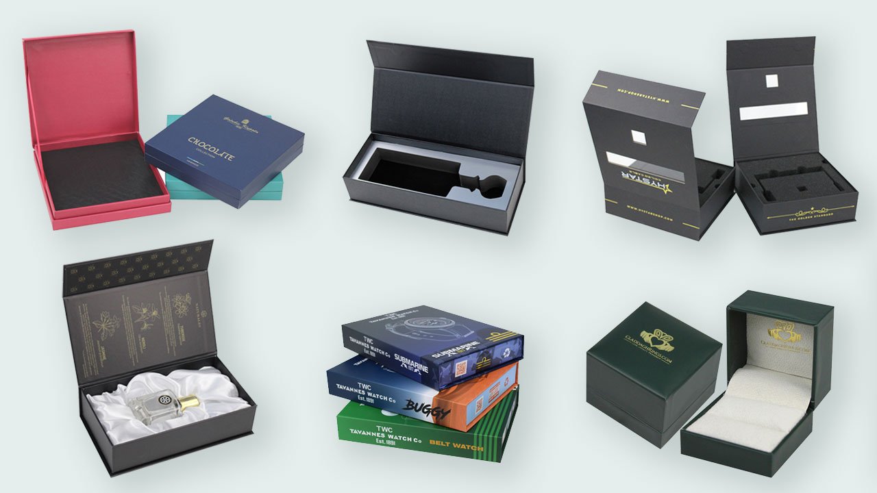 Boîtes d'emballage personnalisées